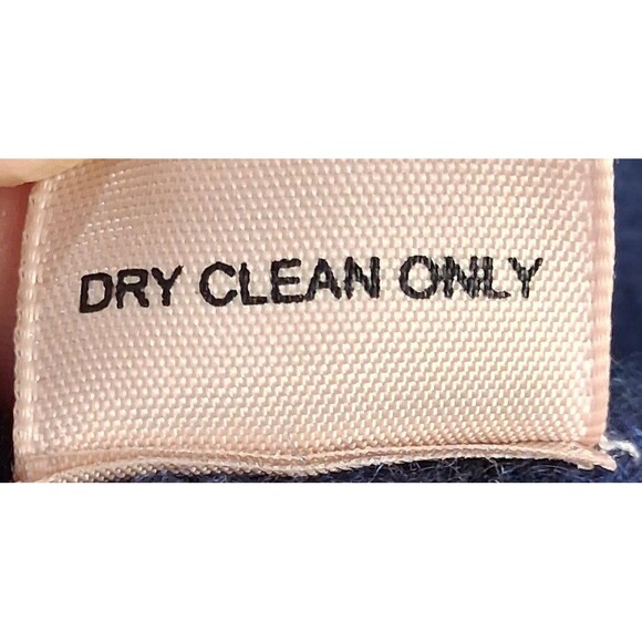 100% Cashmere Sweater Philosophy Navy/Frost White Polka Dot Size M - Picture 12 of 12